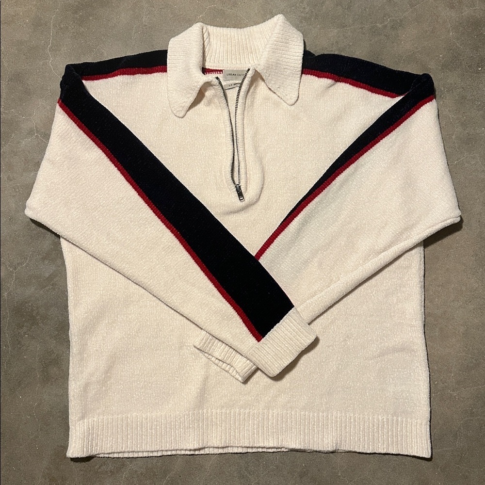 Urban Outfitters Chenille Half Zip Pullover